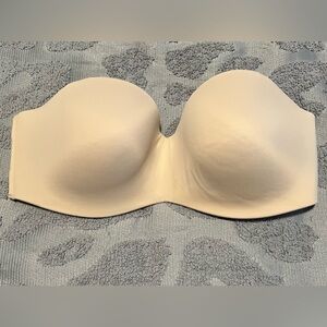 PINK Victoria’s Secret Adjustable Strapless Bra Beige Size 36D